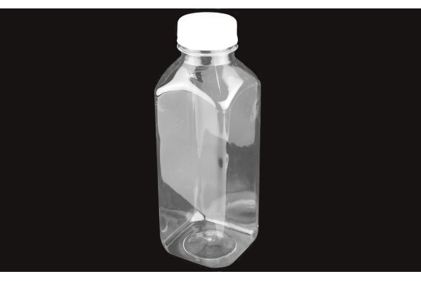 Бутылка ПЭТ квадратная с белой крышкой 500 мл, 38мм горло