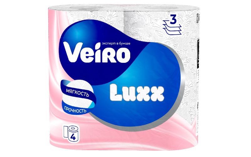 Туалетная бумага 'Veiro Luxoria' / LUXX 3cл. (4шт) заказать оптом ...