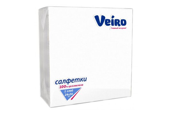 Салфетки бумажные "Veiro", (50шт) белые