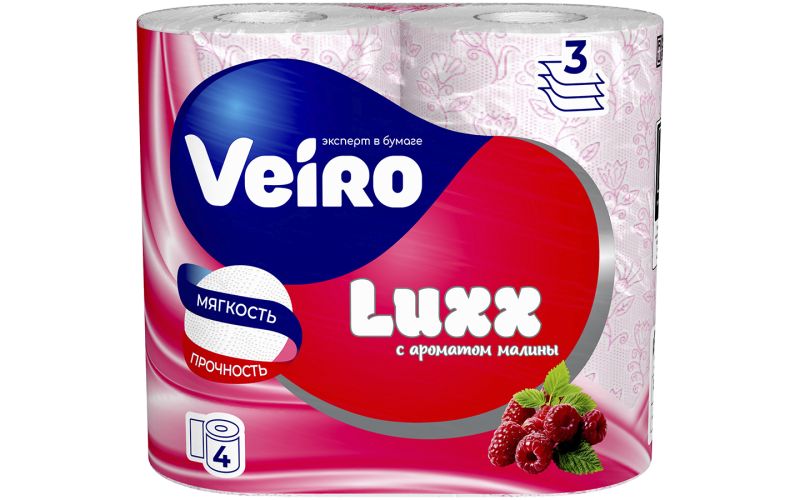 Туалетная бумага 'Veiro Luxoria' 3cл. (4шт) ароматизированная заказать ...