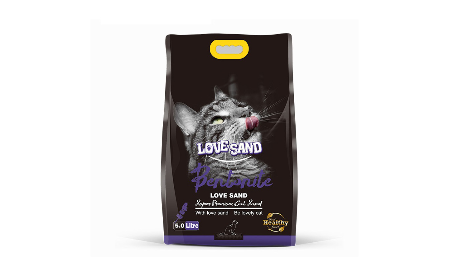 Наполнитель, Love sand, Кoмкующийся, 5л, (Lavender)