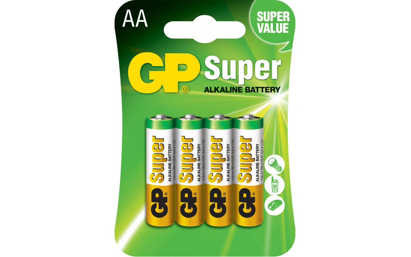 Батарейки GP Super, Alkaline, блистер, AA (4 шт.)