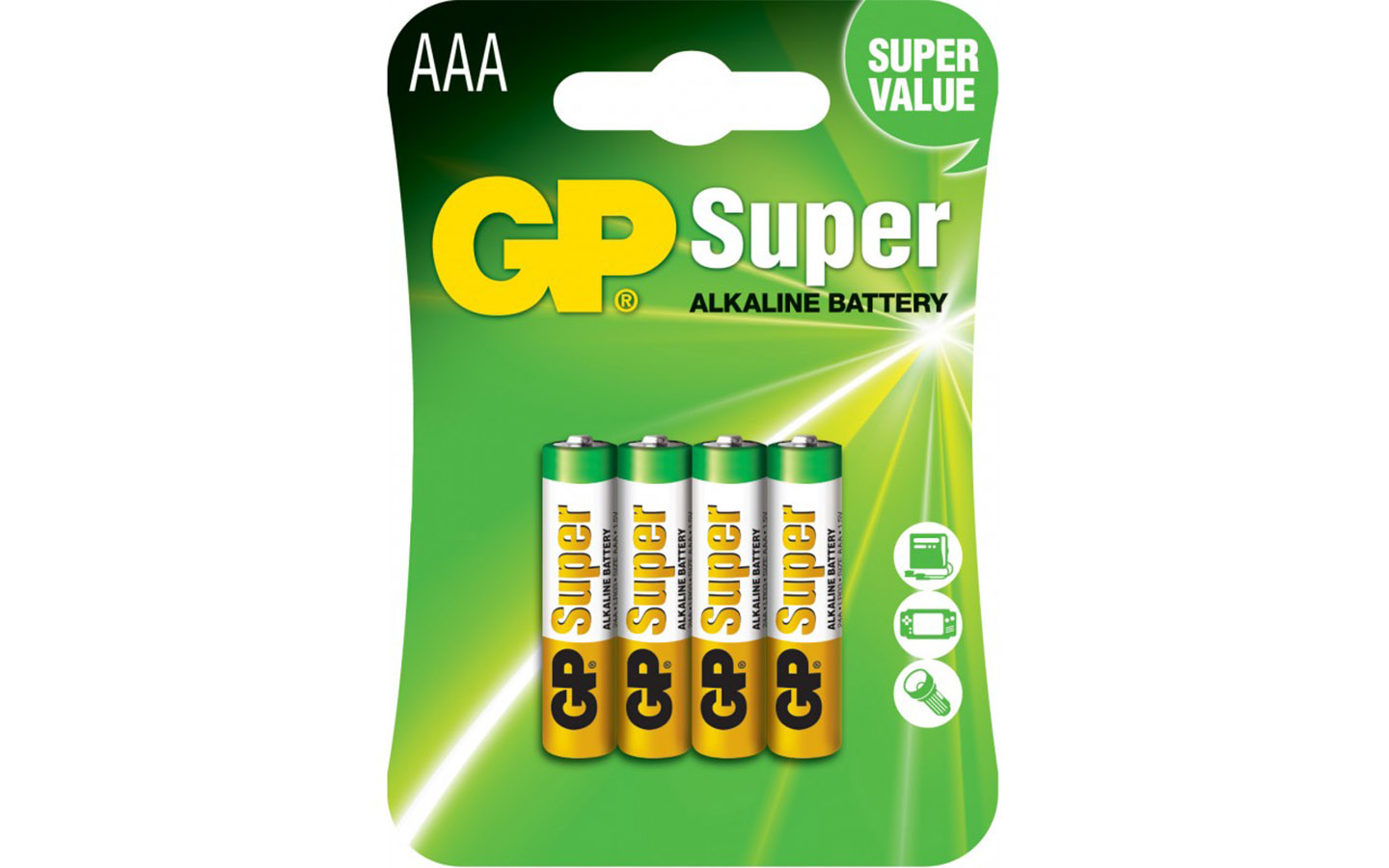 Батарейки GP Super, Alkaline, блистер, АAA (4 шт.)
