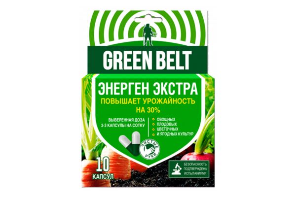 GREEN BELT Энерген Extra, коробочка 10 капсул, 01-223