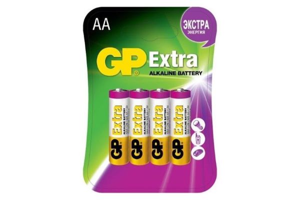 Батарейки GP Еxtra, Alkaline, блистер, AA (4 шт.)