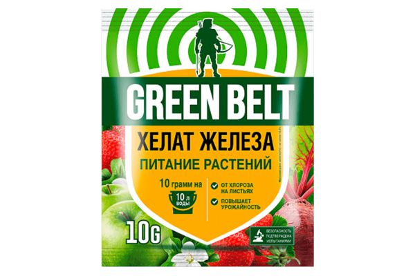GREEN BELT Хелат железа, пакет 10 гр, 04-507