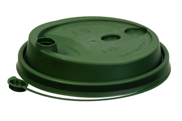 Крышка для бумажного стакана D=80мм, (50шт) Матовая Табрис Зеленый (ВЗЛП)