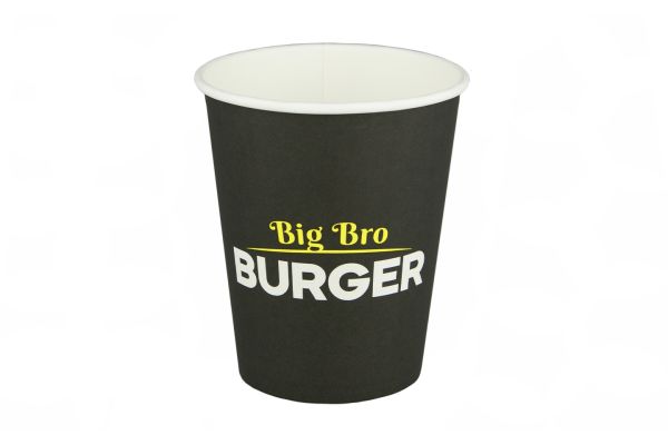 Стакан бумaжный 0,25л. D=80мм (50шт), Big Bro Burger (Virido)
