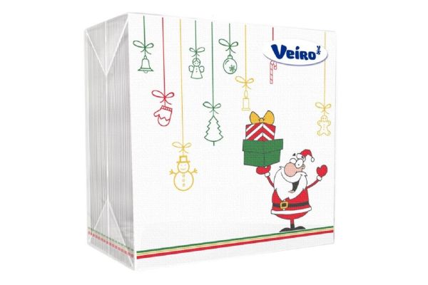 Салфетки бумажные "Veirо HГ" (50шт), САНТА