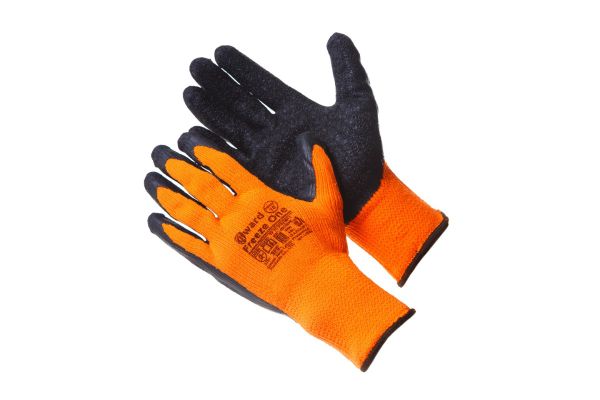 Пеpчатки Gwаrd Freeze One 10, оранжевый полиэстер/черный латекс