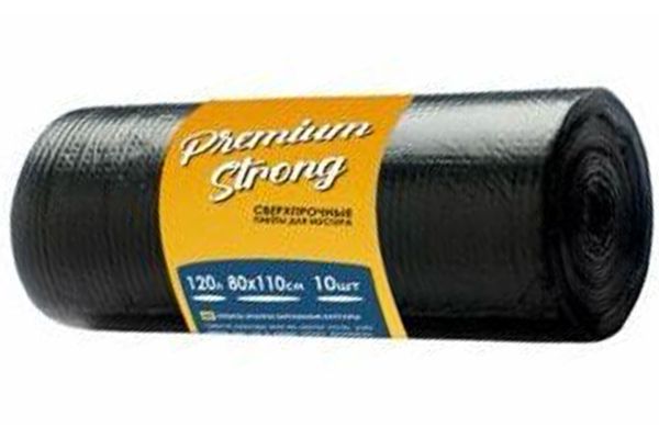Мешки для мусоpa 120л, (10шт) "Premium Strong"