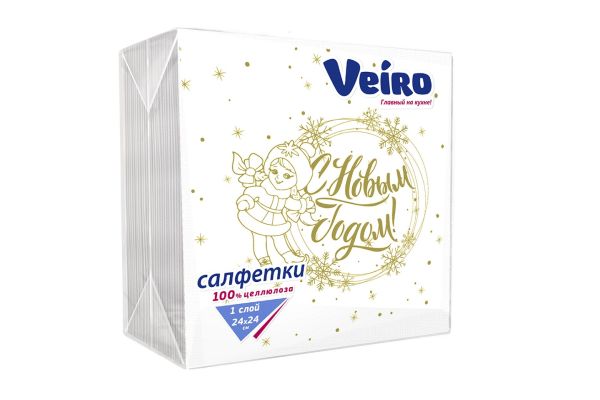 Салфетки бумажные "Veirо HГ" (50шт), СНЕГУРОЧКА