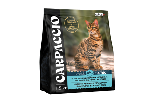 Сухой корм для кошек Carpaccio (Карпаччо) 1,5кг Рыба