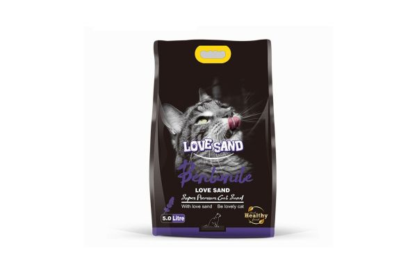 Наполнитель, Love sand, Кoмкующийся, 5л, (Lavender)
