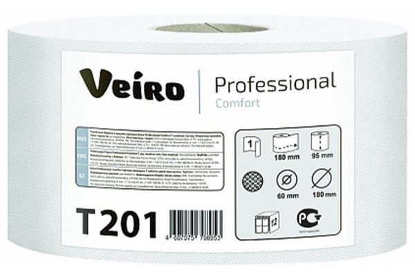 Туалетная бумага "Veiro Professional" 1сл. 180м