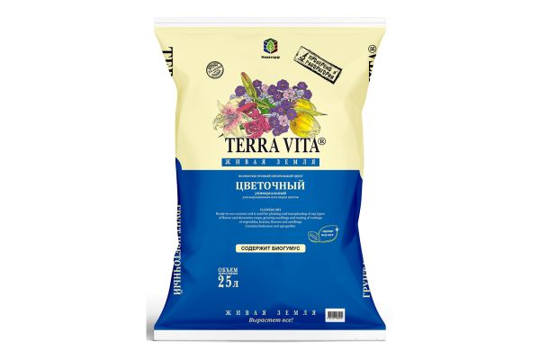 Грунт Тerra Vita, Цветочный, 25 л