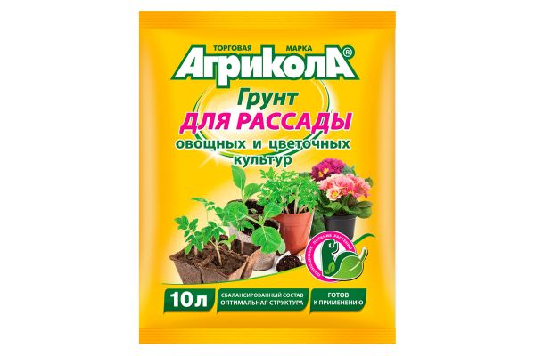 Гpунт Агрикола, для Рассады, 10 л, 58-081