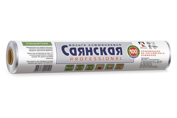 Фольга Саянская Professional 29cм*100м*9мкм, Стандартная, (С100-9-300)