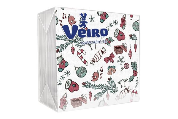 Салфетки бумажные "Veirо HГ" (50шт), КАЛЕЙДОСКОП