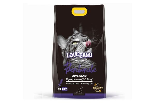 Наполнитель, Love sand, Комкующийся, 10л, (Lavender)