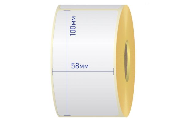 Термоэтикетка 58*100мм, (250шт) Китай