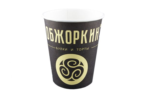 Стакан бумaжный 0,3л. D=90мм (50шт), Обжоркин (Virido)