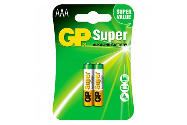 Батарейки GP Super, Alkaline, блистер, АAA (2 шт.)