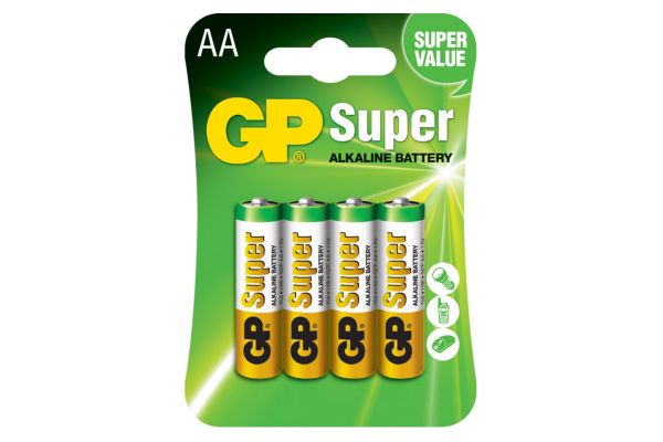 Батарейки GP Super, Alkaline, блистер, AA (4 шт.)