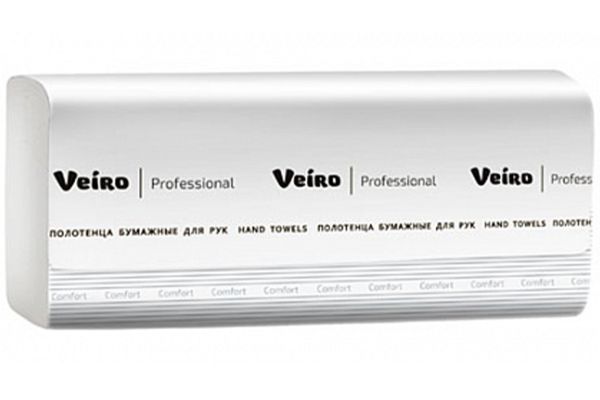 Бумажное полотенце "Veiro Professional", Z-сложение 2 слоя, (190 шт)