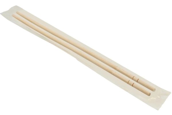 Палочки для еды бамбуковые 23 см в инд. упаковке (100 шт) (401-861)