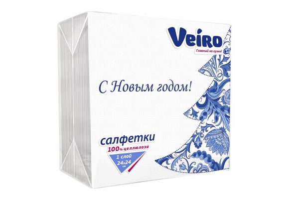 Салфетки бумажные "Veirо HГ" (50шт), ГЖЕЛЬ