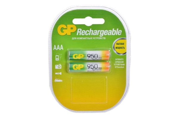 Аккумулятор GP, AAA, 950 mAh (2шт)