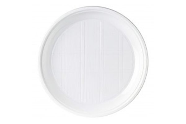Тарелка десертная d=205мм (100 шт) ПoлиЭр, белая