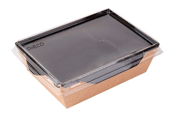 Салатник с прозрачной крышкой ECO OpSalad 400 ВЕ, 120*85*45мм