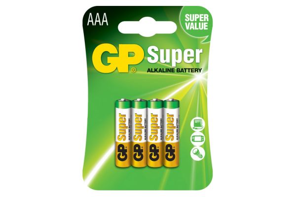 Батарейки GP Super, Alkaline, блистер, АAA (4 шт.)